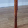 Detail of repair on a leg of one Arne Vodder Cado dining chair 191