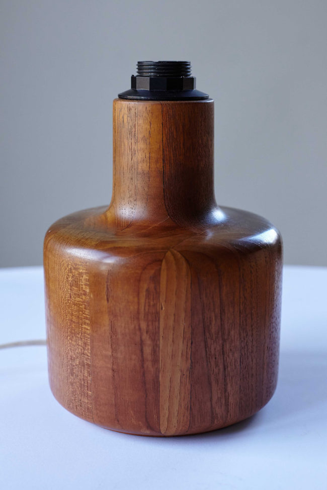 Base of Bestform Freudenberg solid teak table lamp