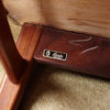 Close up of Casala sticker dining chair with velvet upholstery