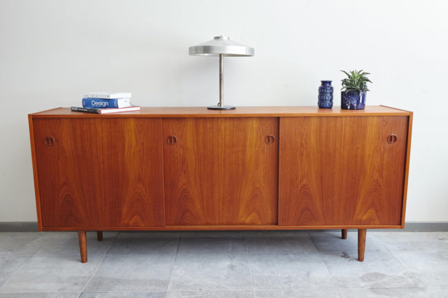 Danish sideboard with objects