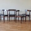 6 Hans Olsen dining chairs at different angles