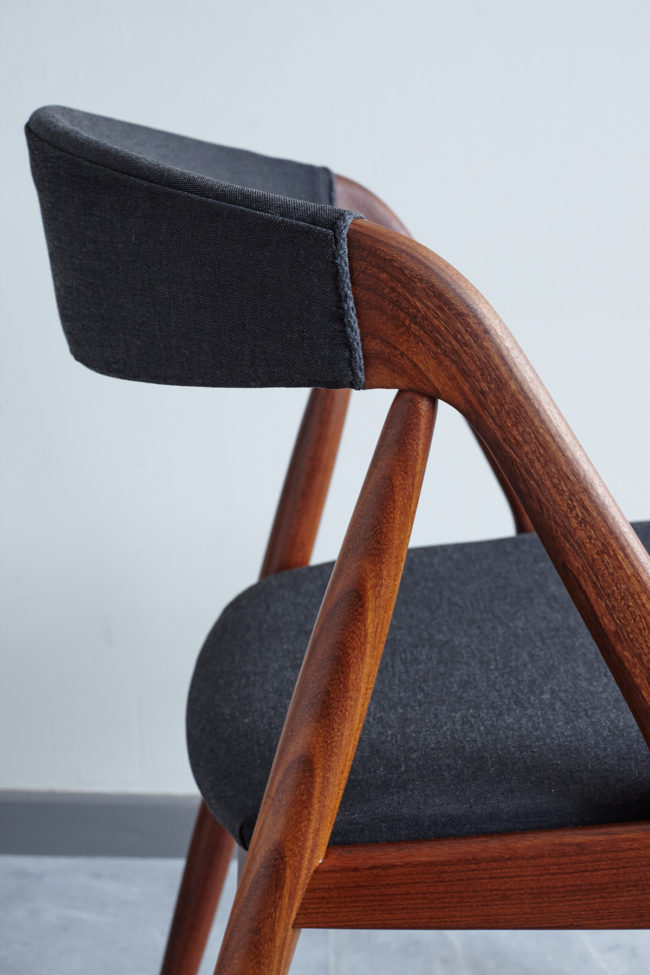 Profile close up of Kai Kristiansen Model 31 Dining Chair