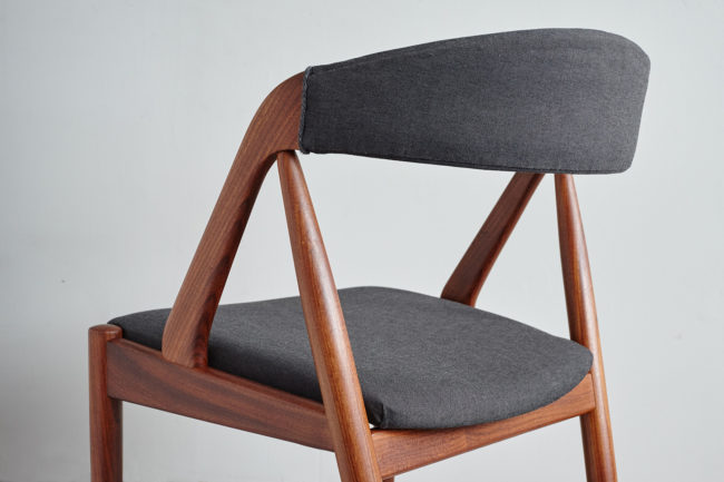 Details of the back of Kai Kristiansen Model 31 Dining Chair