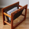 Magazine Rack by Salin Møbler with magazines