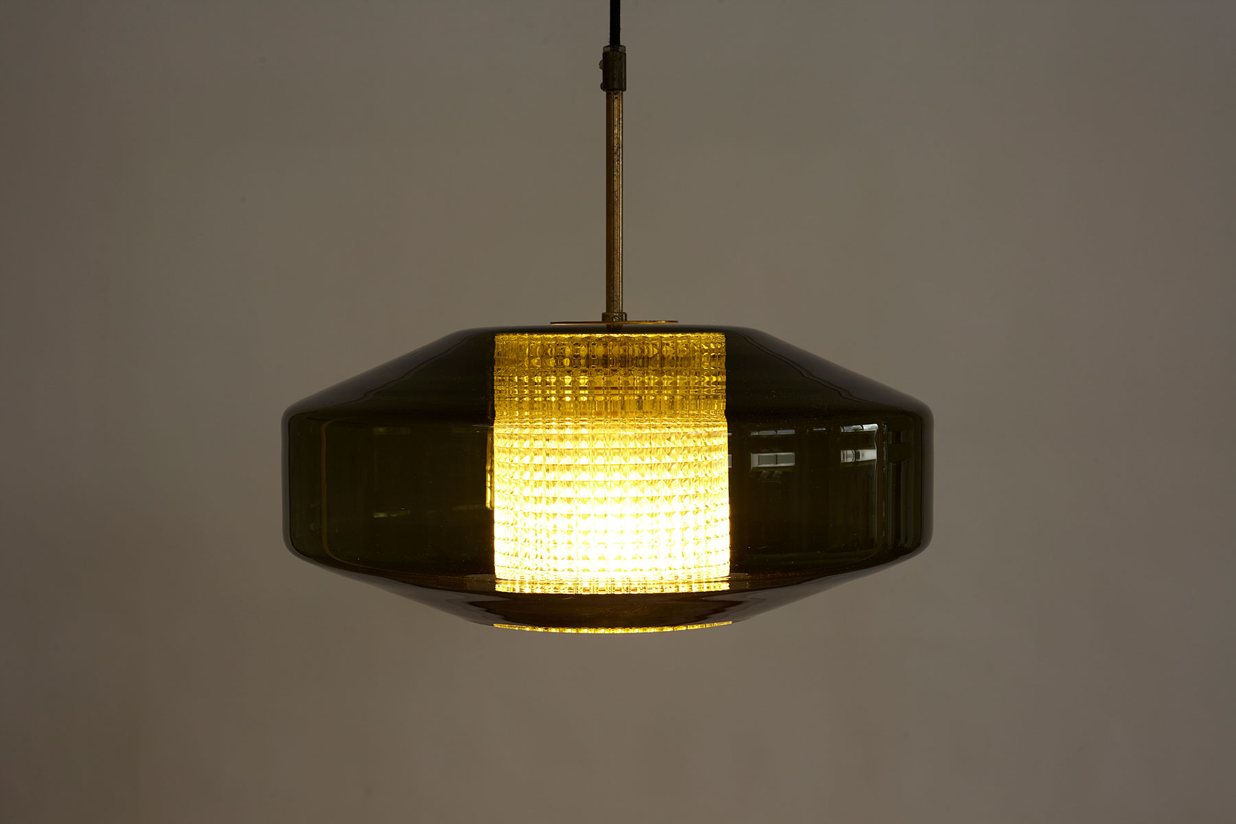 Carl Fagerlund Glass Pendant Light switched on