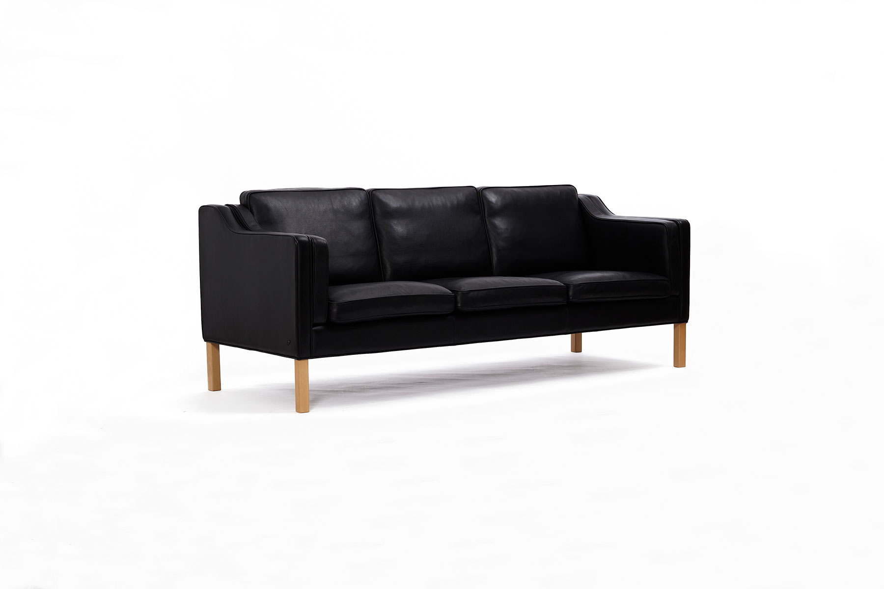 Danish Leather Sofa by Hurup Møbelfabrik, 1970s