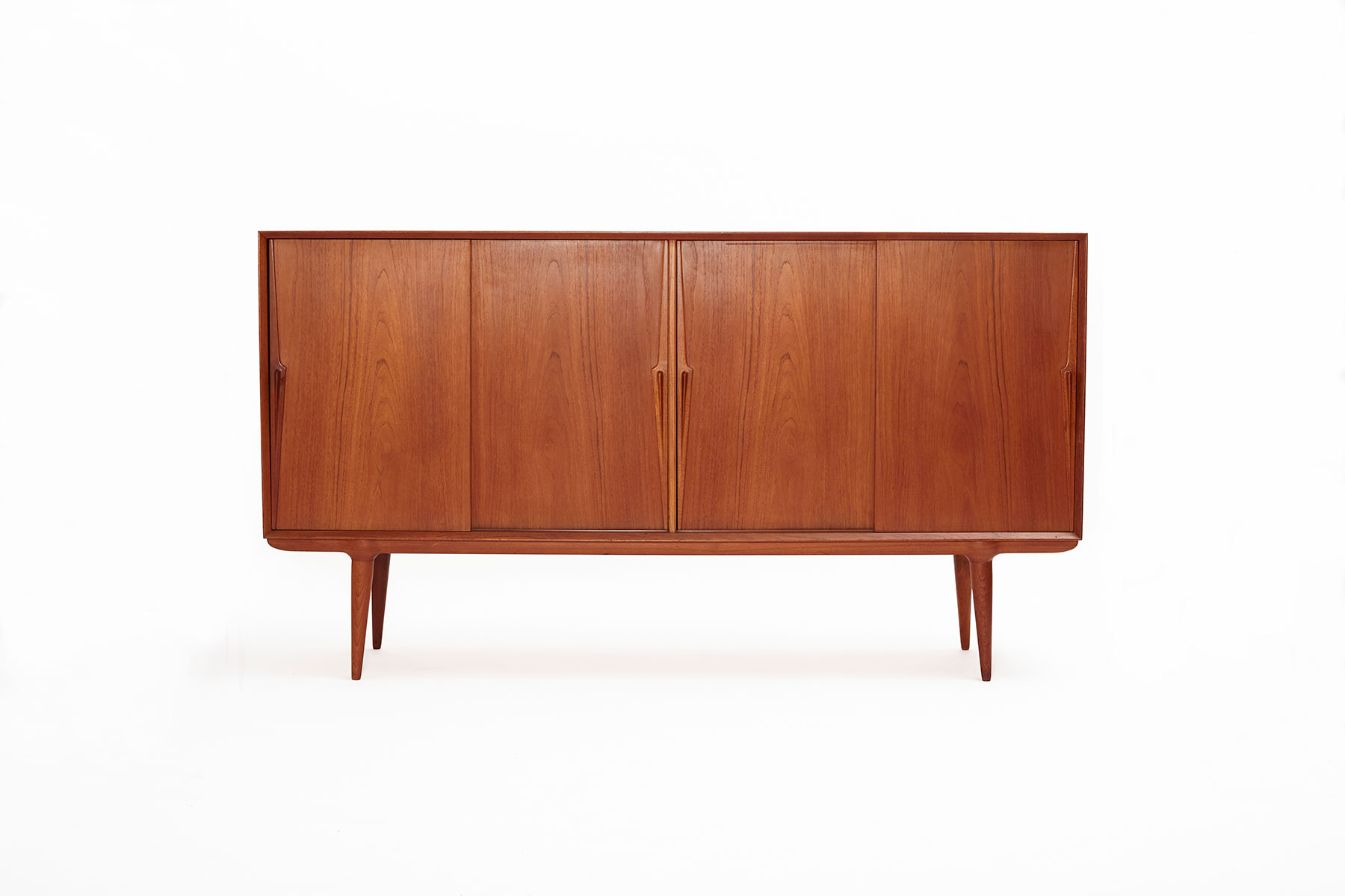 Model 19 Highboard designed by Gunni Omann for Omann Jun Møbelfabrik, Denmark 1960S
