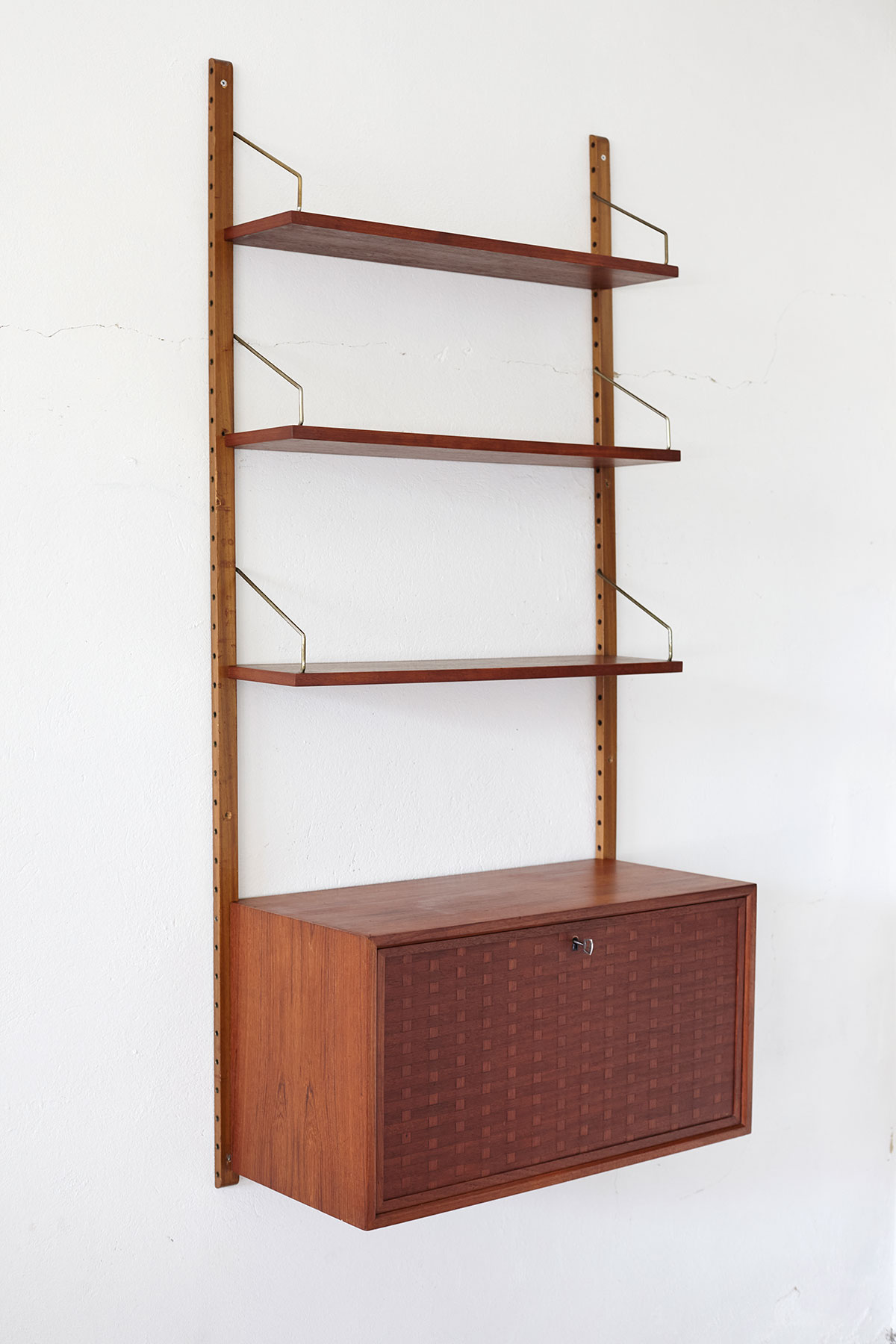 Royal System Wall Unit designed by Poul Cadovius for Cado, Denmark 1960’s.