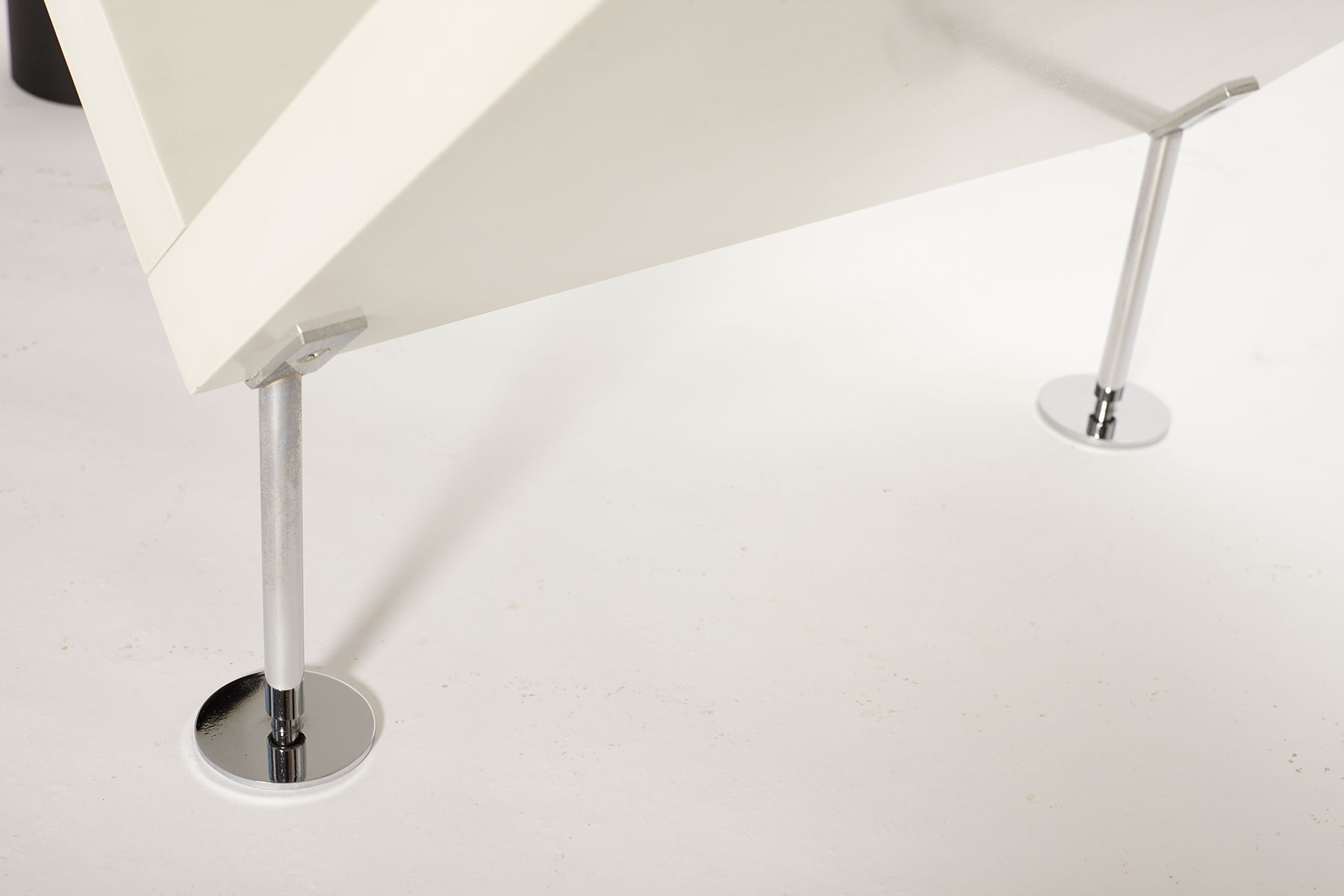 Attyka 2 Console Table designed by Jacob Jensen for Bang & Olufsen photographed on a white background