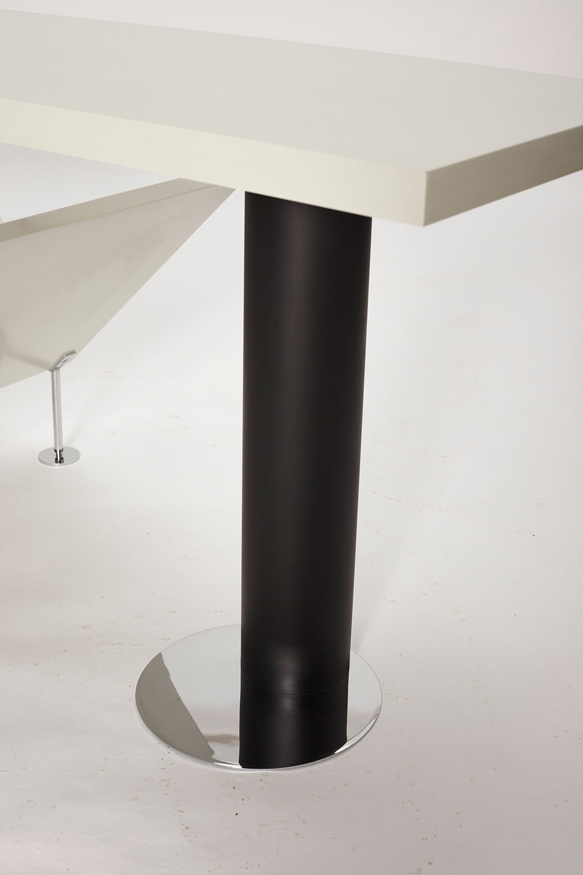 Attyka 2 Console Table designed by Jacob Jensen for Bang & Olufsen photographed on a white background