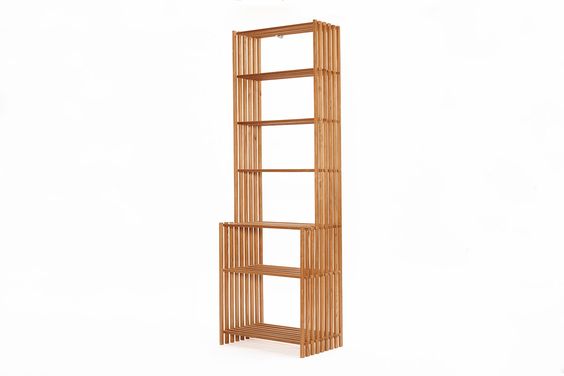 Bookcase designed by Thorvald Lissau for Wiimberg, Denmark 1960's. Shown on a white background